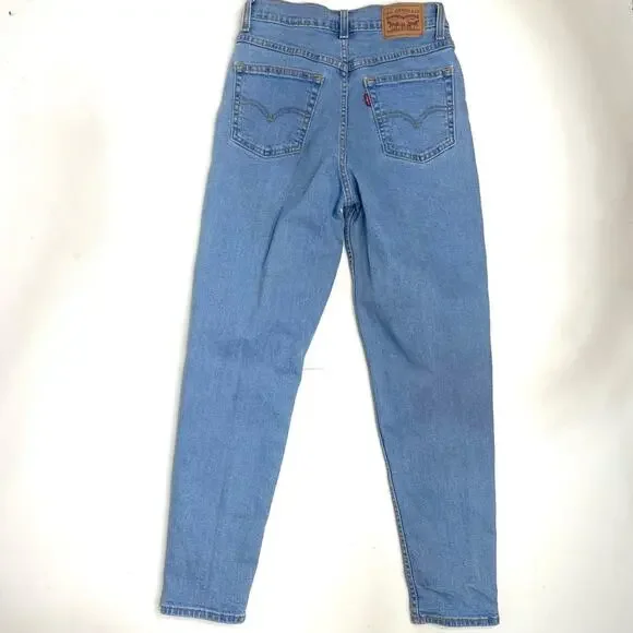 Levi’s High Waist Tapered Distressed Mom Jeans 25 - Picture 10 of 10